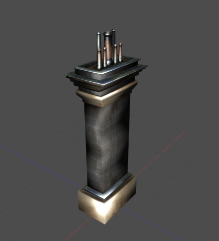Screenshot showing a chimney model.